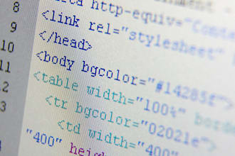 manually create the html and css of any website of your choice