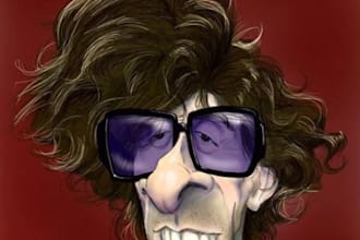 draw you a Funny caricature from any photo in black and white