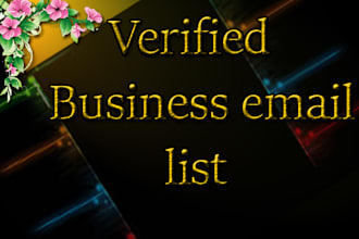 provide verified business email list