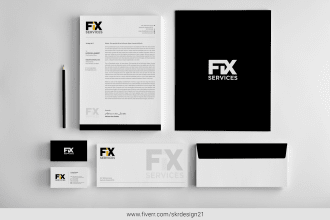 design business card letterhead or stationary brand identity