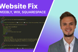 fix your weebly, wix or squarespace website