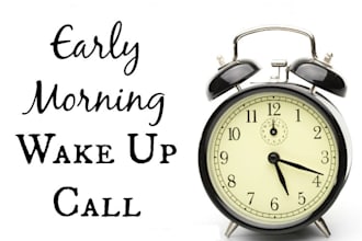 be your personal alarm clock for 7 days
