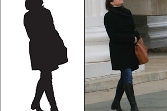 draw a vector silhouette of any object