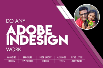 do your adobe indesign projects