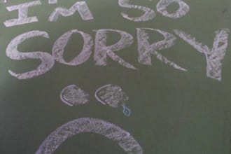 sing an I am sorry song to ANYONE you wish