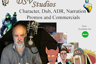 record a voice for games, movies, videos, documentaries,etc