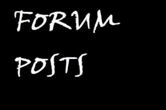 write 16 high Quality forum posts
