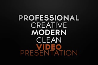 make this EPIC motion typography promotional intro animation video with your text for your business product or service