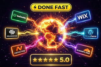 connect domain, custom link, email, dns, godaddy, squarespace, namecheap, ionos,