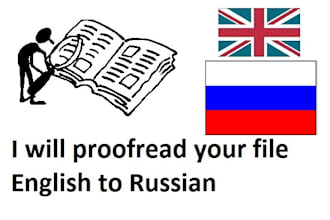 proofread your russian file or any content