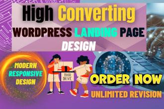design responsive wordpress landing page create sales funnel