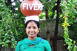 provide you pot young girl video she is promote your website, brand name, birthday and funny message written in pot on her head