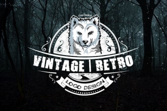 do vintage, retro or hipster logo design
