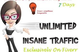 drive 5000 visitors to your website or blog within 7 days