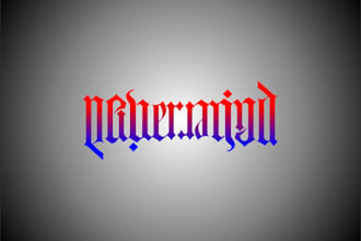 write a word in an ambigram