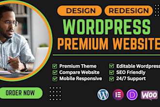 do wordpress website development, design or redesign wordpress blog