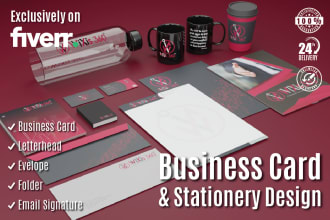design a unique business card and stationary