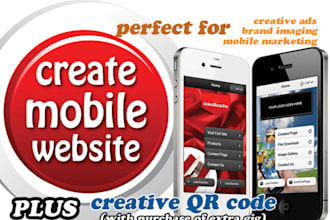 create mobile site with tap to call button, map and social media links