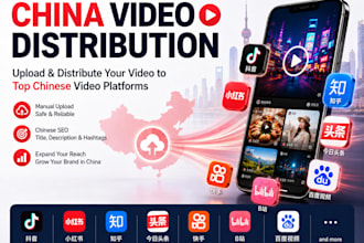 provide china videos distribution,douyin,xiaohongshu