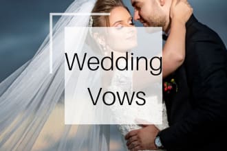 write your wedding vows