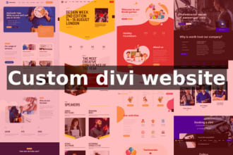 design awesome divi theme wordpress website in 24 hours