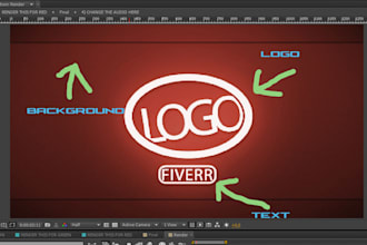 make a colorful 2D intro that can get customized