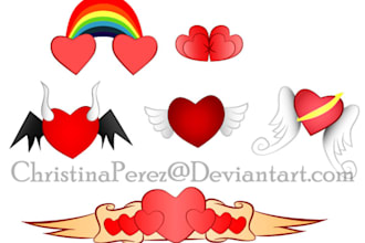 draw hearts