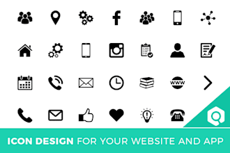 design modern and attractive icons