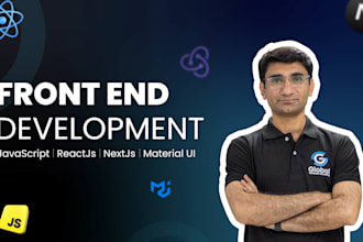 responsive web solution, reactjs, nextjs, material UI, front end developer