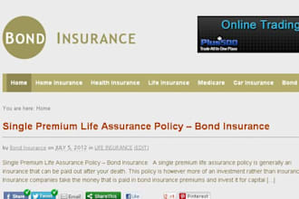 blog post your article on my PR0 Insurance website with 2 backlinks