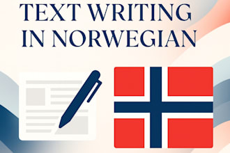 write text content in norwegian