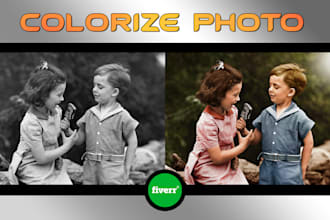 restore, fix and colorize old photo