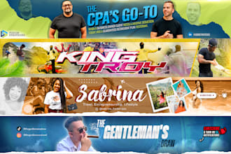 design phenomenal youtube banner, channel art