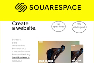 develop and design squarespace ecommerce website