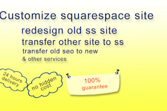 customize squarespace site for you