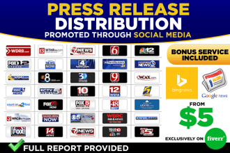 do press release distribution with social media marketing