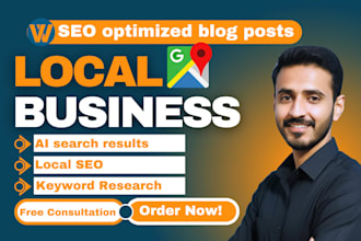write SEO optimized blog posts for local business to rank