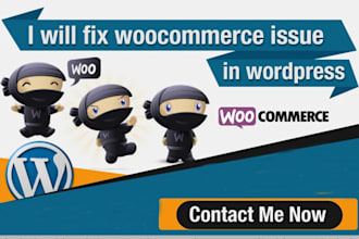 fix any woocommerce issue