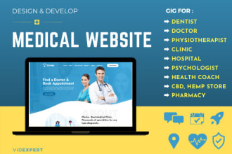 create doctor, dental and medical healthcare website