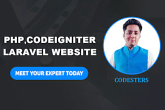 fix and develop php laravel and codeigniter websites