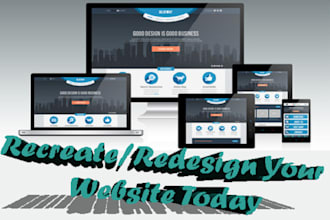 recreate or redesign your wordpress website