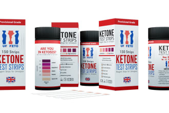 create a product packaging design or label design
