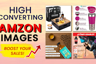 design high converting amazon listing images, product photo editing