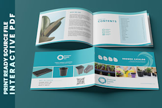 design product catalog or brochure layout