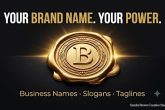 generate 10 business name, 10 slogan  with domain availability for your business
