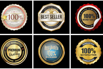 design award logo, seal, web badge or certification stamp