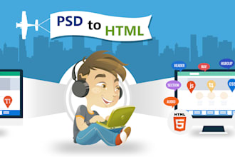 do psd to html responsive website