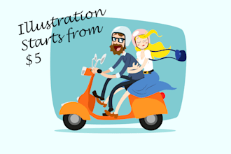 do professional illustration and art work