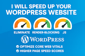 optimize wordpress website speed and improve pagespeed score