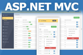 develop asp dot net core and mvc web application with sql databases